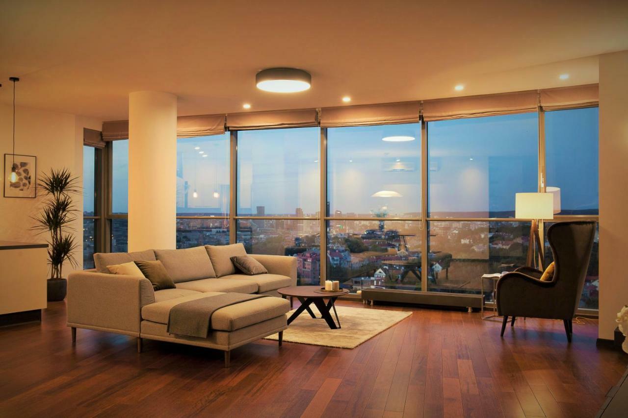 Luxury Panoramic Vilnius Apartment Buitenkant foto
