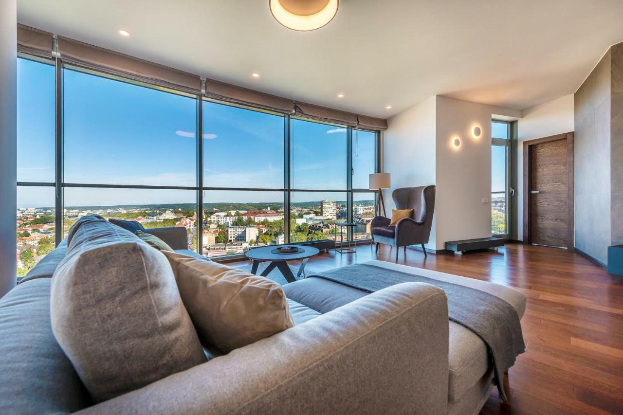 Luxury Panoramic Vilnius Apartment Buitenkant foto