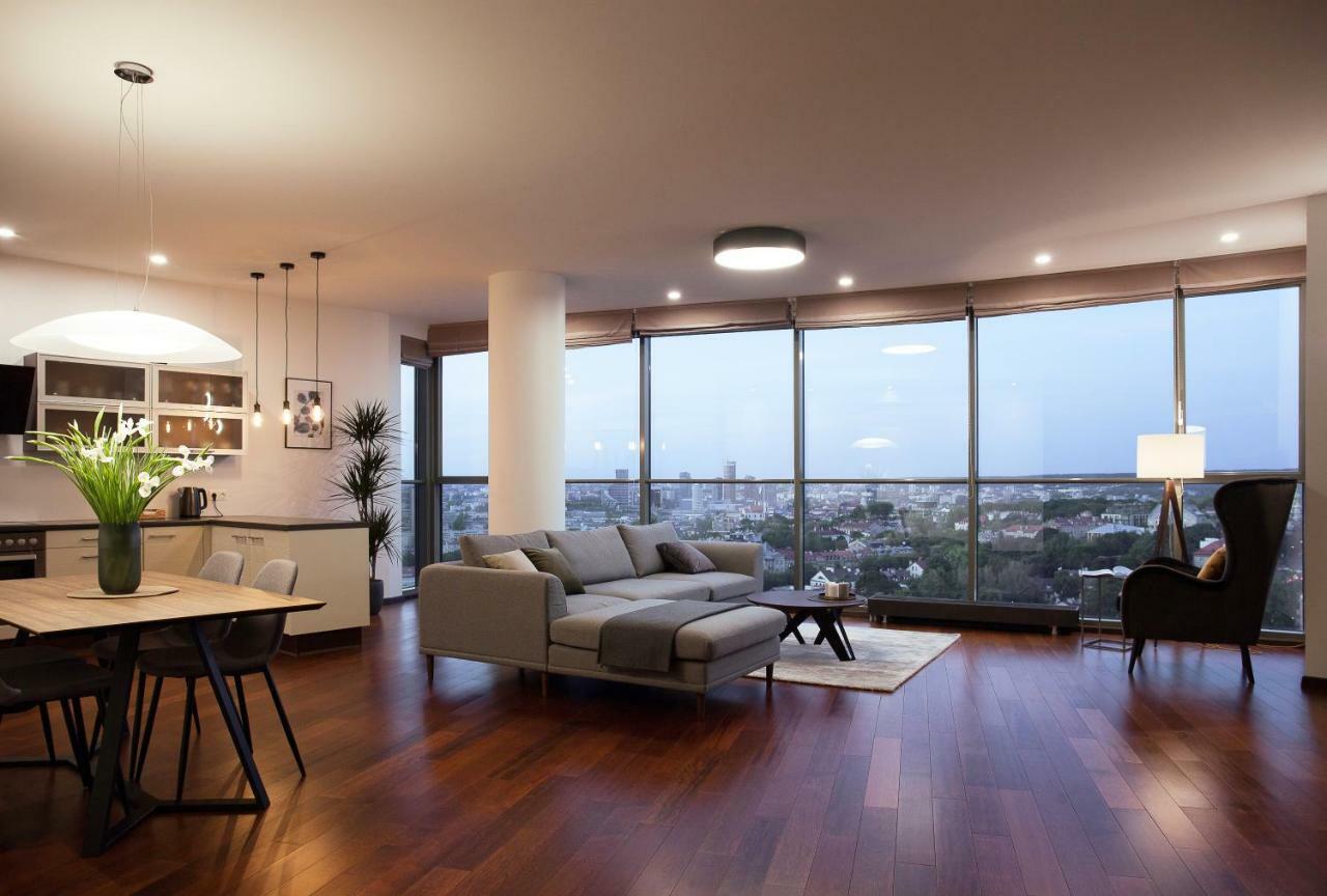 Luxury Panoramic Vilnius Apartment Buitenkant foto